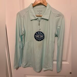 NWT SanSoleil UPF 50 long sleeve polo. Great for golf, tennis, pickleball